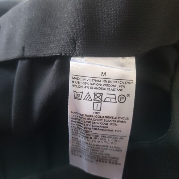 New Banana Republic Black High Rise Ponte Kick Cropped Bootcut Pants Size Medium - Picture 10 of 11